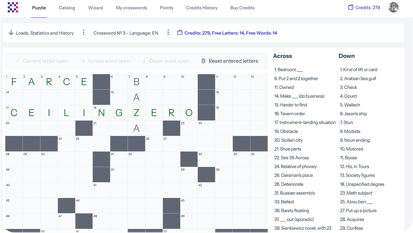 Intelligent Crossword Creation and Publishing Platform